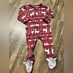 Carter's Red and White Footed One Piece